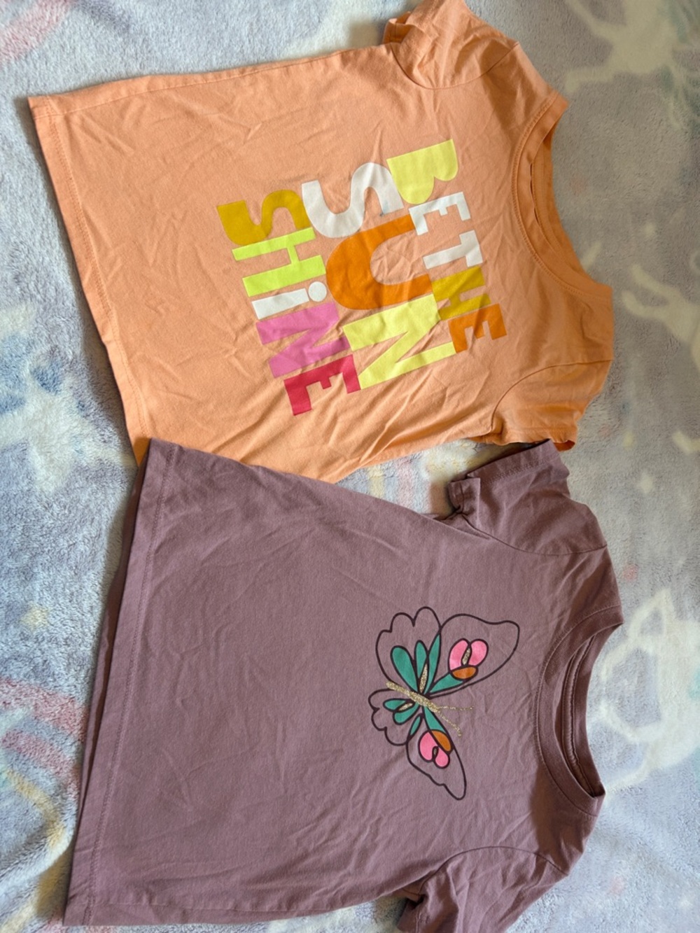 Girls' Peach 'Be the Sunshine' Short Sleeve Tee